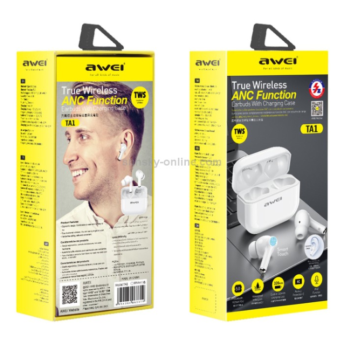 Awei TA1 2021 TWS ANC Active Noise Cancelling Earbuds Headset