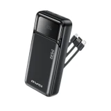 Awei PA‑93 20000mAh 22.5W Fast Charging Power Bank with Built‑in Dual Cables