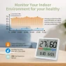 Xiaomi Miiiw Silent Indoor Temperature Humidity Clock High Precision C / F Baby Room Temperature