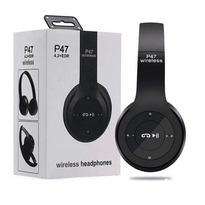 P47 - Wireless Bluetooth Headphone - Black